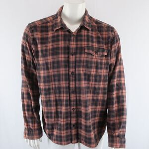 Patagonia Long Sleeve Button Up Shirt Mens‎ L Organic Cotton Flannel